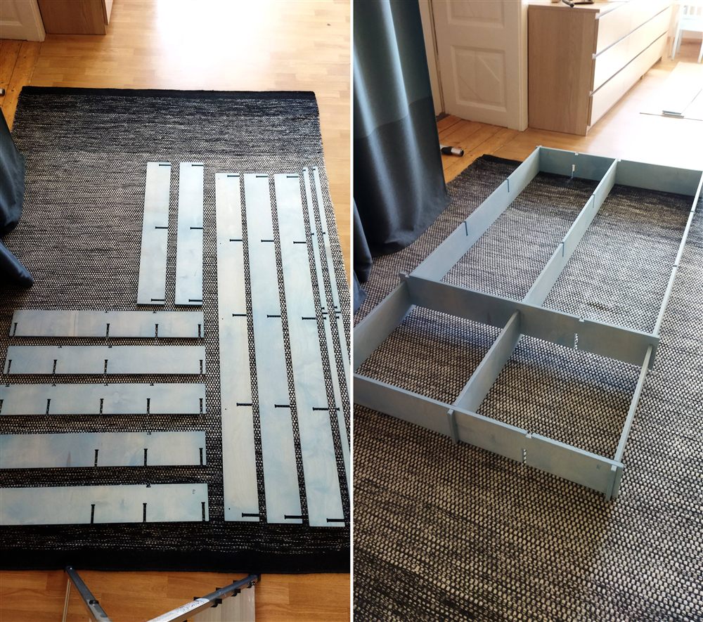 skladani policoveho regalu z cnc rezanych preklizkovych dilu mixmag